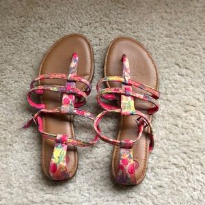 Gianni Bini colorful strapping Sandals